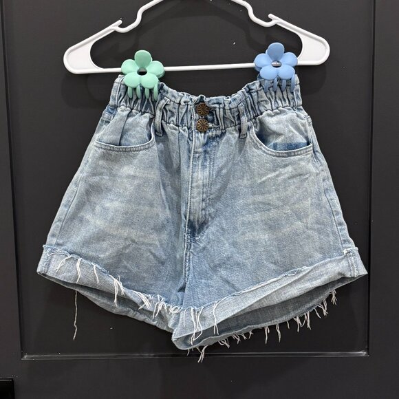 Mumu Blue Old-School Denim Shorts M - Picture 1 of 4